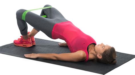 Glute Bridges With Resistance Bands