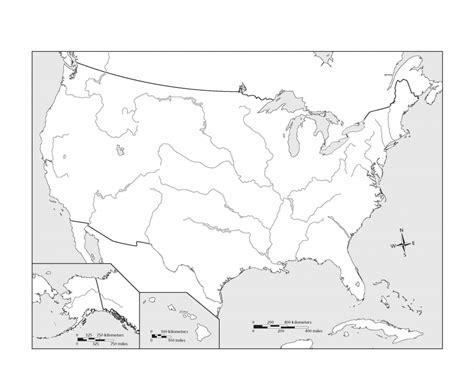 Blank Physical Map Of The United States Printable Map Images