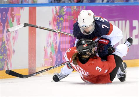Canadian Womens Hockey League Fight Features Canada Vs Usa