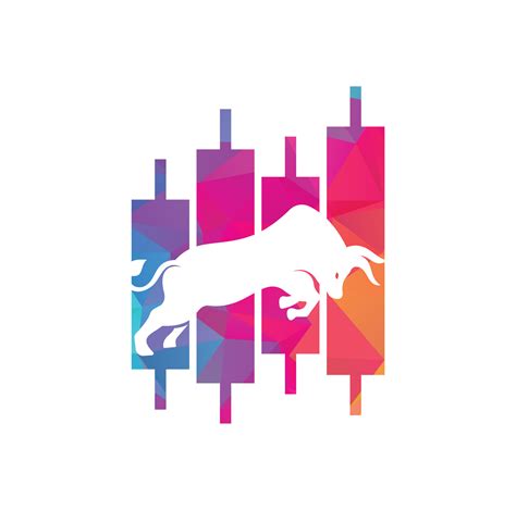 Bullish Trader Logo Forex Bull Logo Design Template Vector Financial