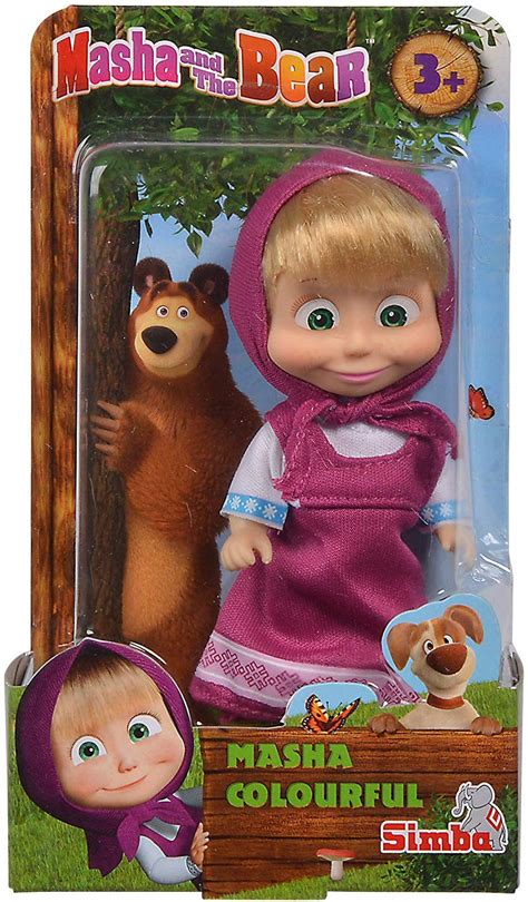 Buy Simba Masha And The Bear Masha Doll In Colourful Attire Pink By Fratelli Online At