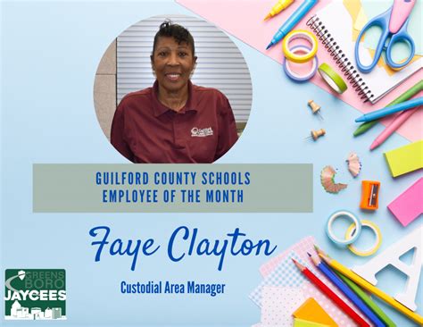 Custodial Area Manager Named Gcs Employee Of The Month Greensboro