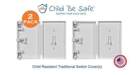 Child Be Safe 2 Pack Child And Pet Proof Light Switch Safety Cover