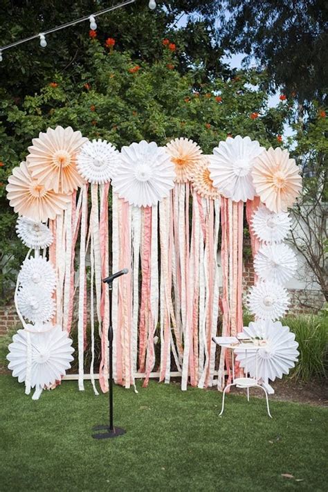 20 Diy Paper Wedding Backdrops Summer Party Decorations Diy Photo
