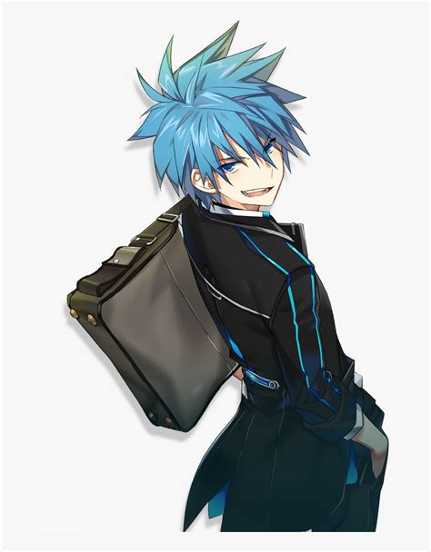 Blue Hair Anime Boy Aesthetic