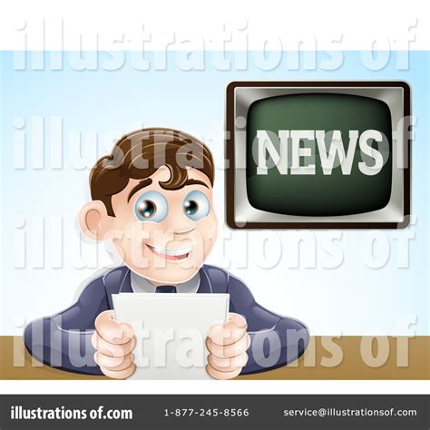 News Anchor Clipart 1182429 Illustration By Atstockillustration