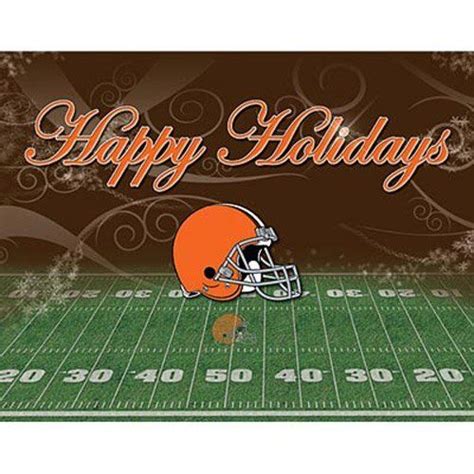 Cleveland Browns Nfl 2 Pk Christmas Cards Sports Christmas Cards