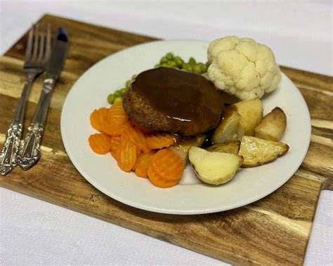 Lamb Rissole Meal With Mashed Potatoes Veg And Gravy Home Cooked Meals