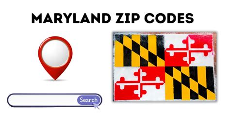 Maryland Zip Codes United States Of America