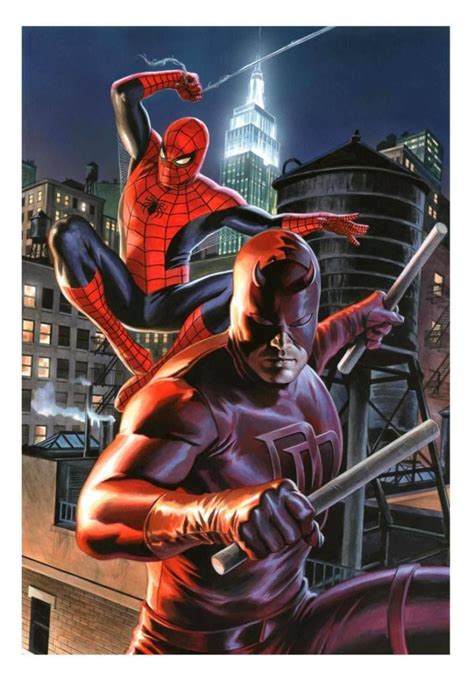 Spider Man And Daredevil By Felipe Massafera Marvel Daredevil