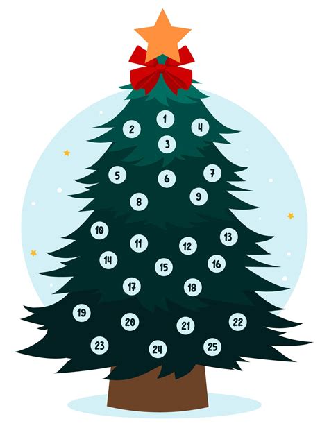 14 Best Christmas Countdown Tree Printable Pdf For Free At Printablee
