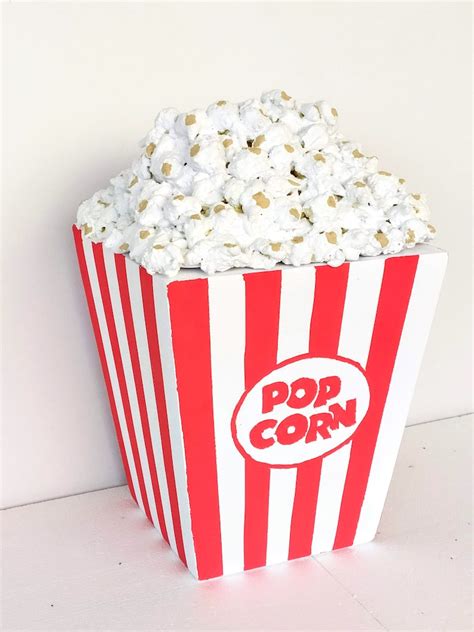 15 Giant Popcorn Box 40 Cm Movie Themed Party Etsy