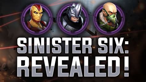 Sinister Six Revealed Marvel Strike Force Youtube