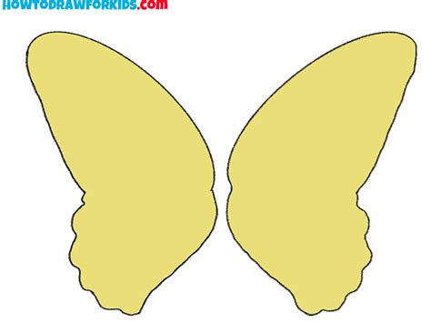 How To Draw Butterfly Wings Easy Drawing Tutorial For Kids