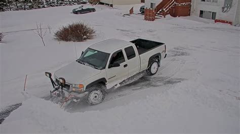 Bill Snow Plowing Our Driveway With His Gmc Sierra Feb 2022 Gmc
