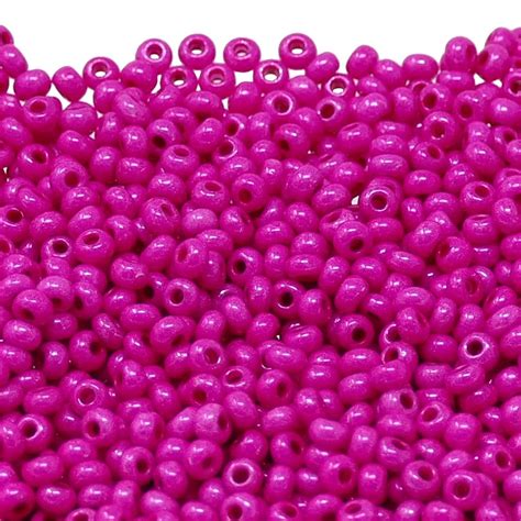 Preciosa Seed Beads 80 Terra Intensive Magenta 20g Beads And