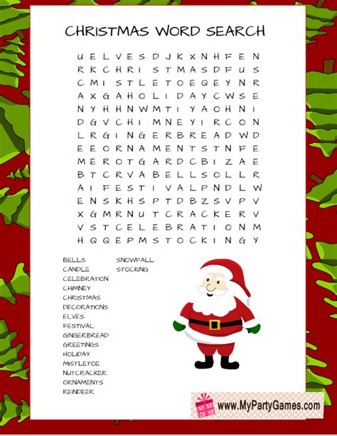 Children U 0027 S Christmas Word Search Printable 2023 Best Awesome