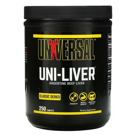 Universal Nutrition Uni Liver Desiccated Liver Supplement 250