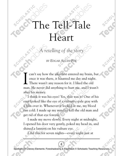 The Tell Tale Heart A Retelling Of The Story By Edgar Allan Poe