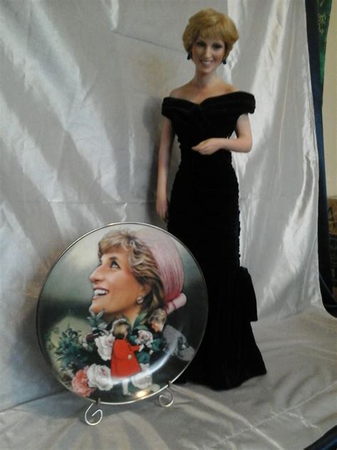Princess Diana Porcelain Doll And Collectors Plate Etsy