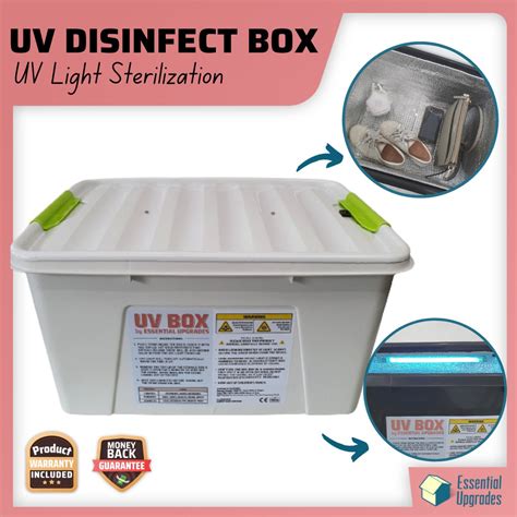 UV Disinfect Box With Stainless Mesh Bottom UV Light Sanitizer UV Box