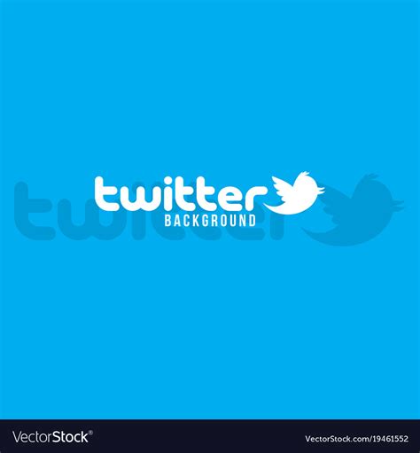 Twitter Logo Background Image Royalty Free Vector Image