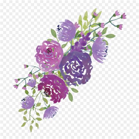 Lavender Purple Flower Border Clipart E Ntangled