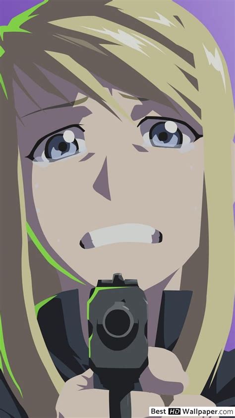 Fullmetal Alchemist Winry Rockbell Pointing Gun On Someone Hd Phone Wallpaper Pxfuel