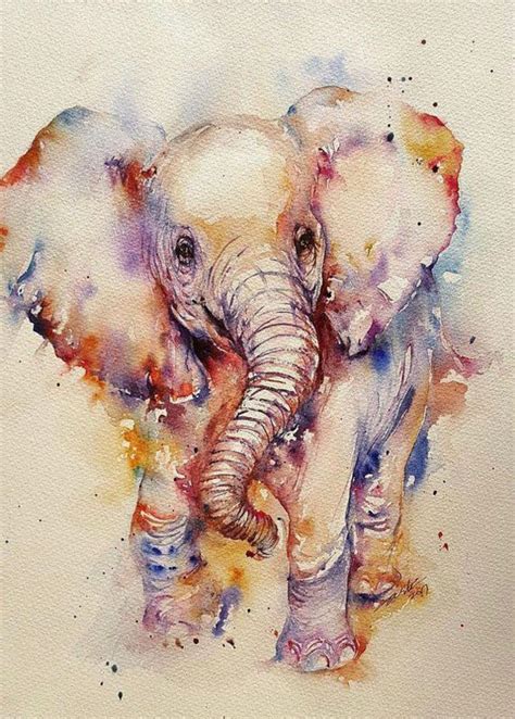 Beautiful ️ Peinture Déléphant Dessin éléphant Art éléphant