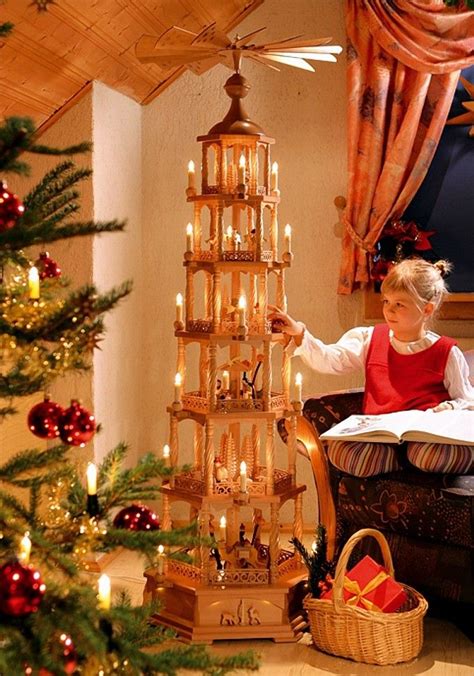 Nib handmade german wooden christmas pyramid musicians rg richard glässer. Christmas pyramid Nativity, 6-storey, electrically ...
