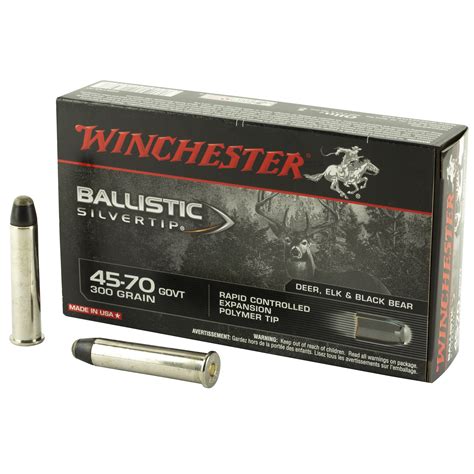 Winchester Ammunition Ballistic Silvertip 45 70 Government 300gr