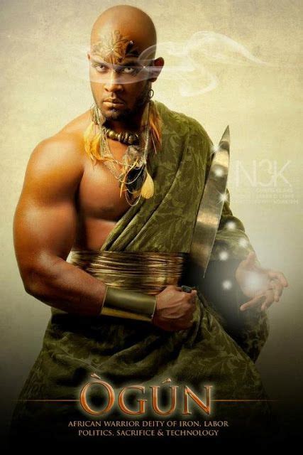 Ogunwarrior God African Mythology Yoruba Orishas Black God