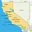 California - Mapa Del Vector Del Estado Ilustración del Vector ...