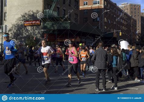 Runners In Manhattan Participate In Nyc Marathon Editorial Stock Photo