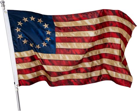 Buy Homissor Tea Stained American Flag 13 Stars 3x5 Outdoor Betsy Ross