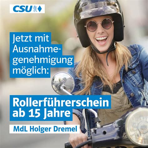 Holger Dremel Mdl Mopedführerschein Kann Ab Sofort Im Einzelfall