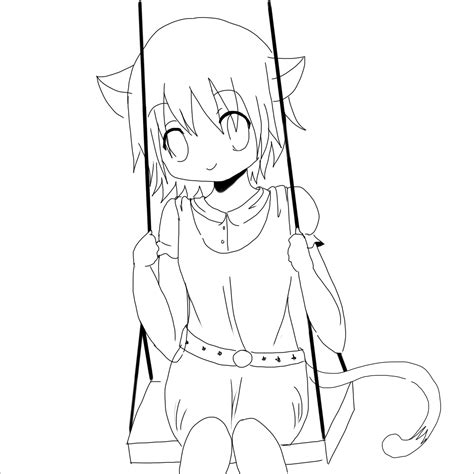 Anime Girl Coloring Pages To Print Coloringbay