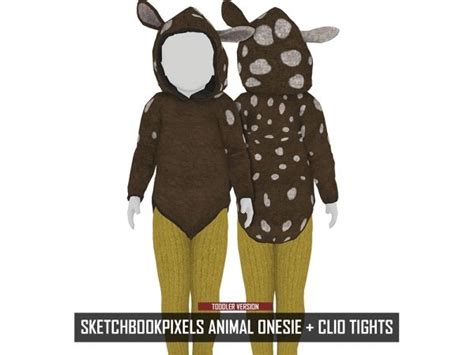 Sketchbookpixels Animal Onesie Clio Tights The Sims 4