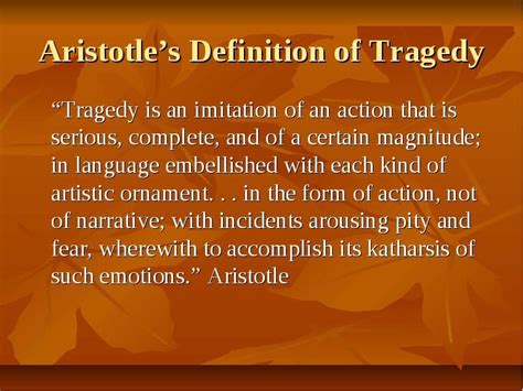 What Is Aristotles Definition Of A Tragedy Definition Hjo