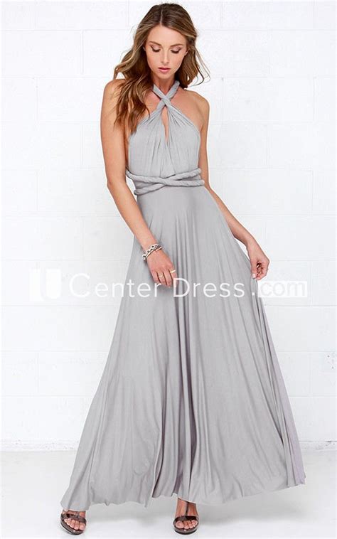 Jersey Sleeveless Dress With Convertible Straps In 2020 Maxi Dress