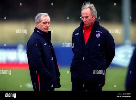 England Manager Sven Goran Eriksson With His Assistant Tord Grip Hi Res Stock Photography And