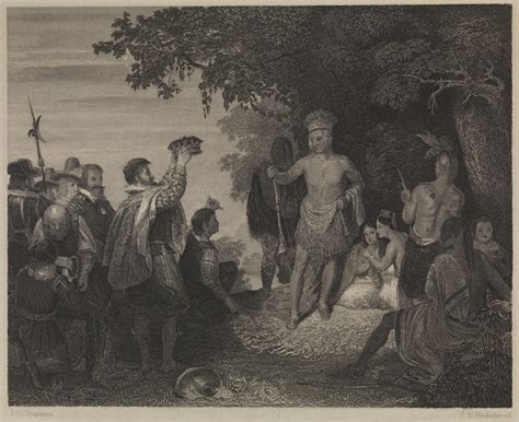 Robert Hinshelwood After John Gadsby Chapman The Crowning Of Powhatan