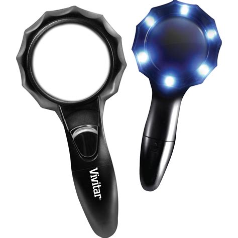 Vivitar 2 5x 3x Magnifying Glass With 6 Led Lights Viv Mag 2