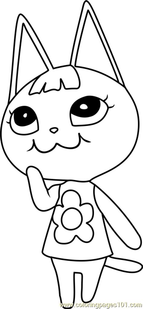 And there's no difference between her smile and her frown. Merry Animal Crossing Coloring Page - Free Animal Crossing ...