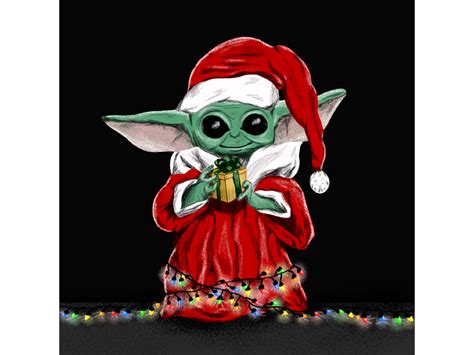 Baby Yoda Christmas Wallpaper ~ Baby Yoda Christmas Wallpaper By