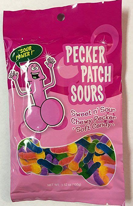 Amazonsmile Pecker Patch Sour Gummy Candy By Hott Products Unlimited Health And Personal Care