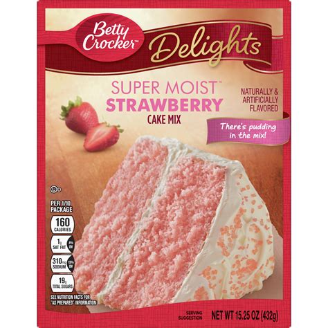 Betty Crocker Super Moist Strawberry Cake Mix 15 25 Oz Walmart Com