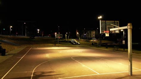 Cinematic Aerial Shot Of Basketball Court Stock Footage Sbv 347640146