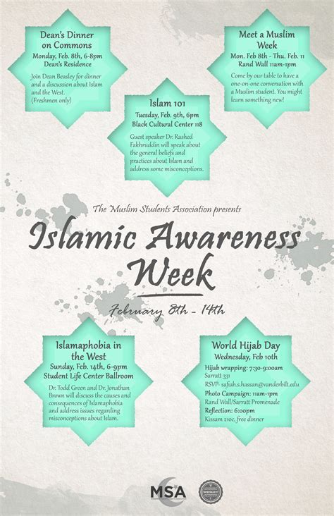 Islamic Awareness Week Office Of Religious Life Vanderbilt University