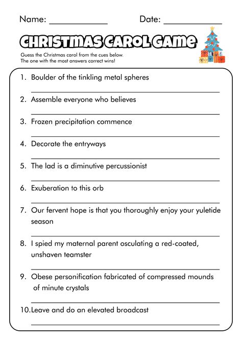 11 Best Images Of Christmas Party Games Worksheet Guess The Christmas